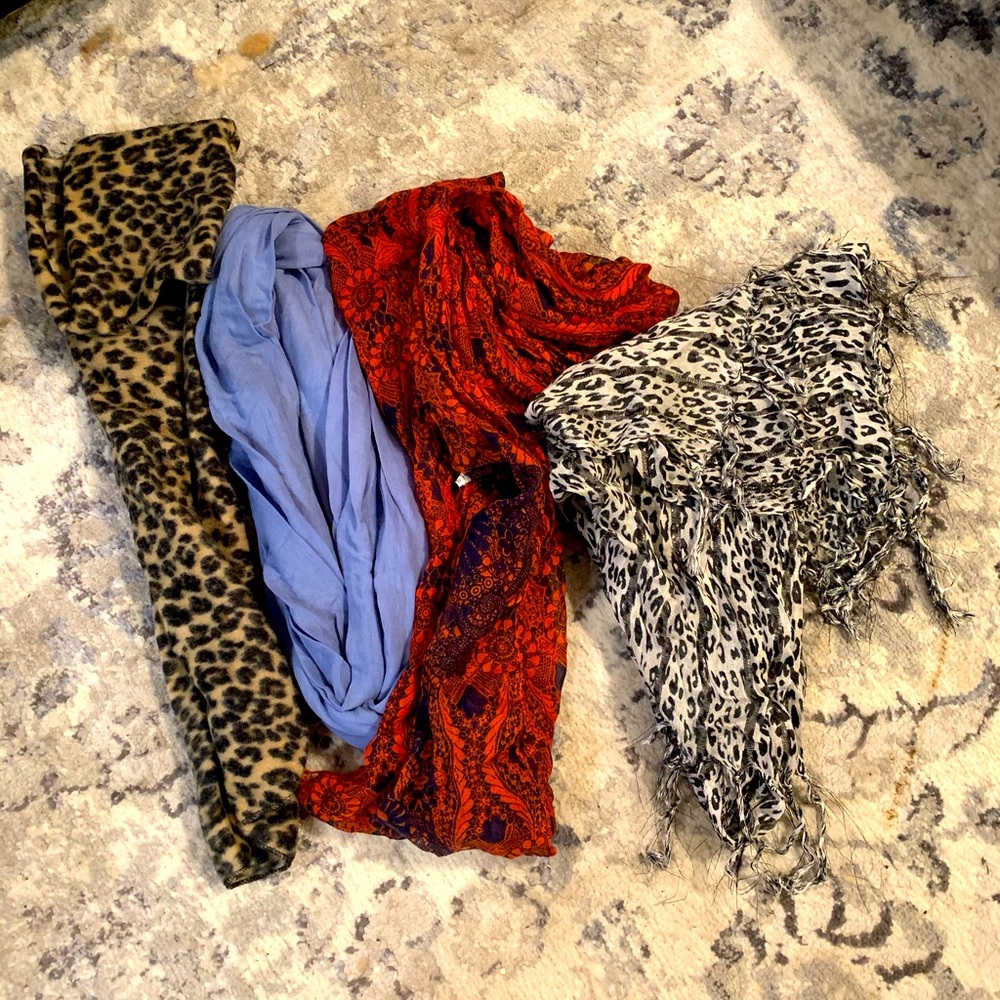 4 scarves